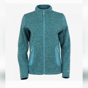 Icewear Iceland Leah Green Full Zip Fleece Sweater Jacket Women's Size Medium